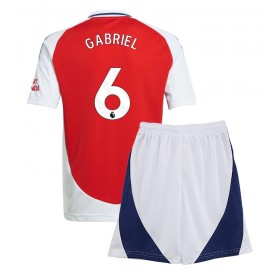 Arsenal Gabriel Magalhaes #6 Heimtrikot 2024-25 Kurzarm (+ kurze hosen)